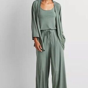 NWT State Of Day Green 3-Piece Fluid-Knit Set Size L.  XLNT condition